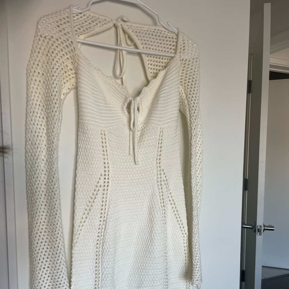 Babyboo White Knitted Dress